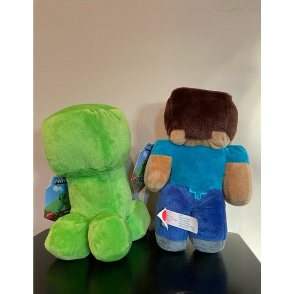 Minecraft Steve and Creeper Plushies!! - Picture 3 of 3